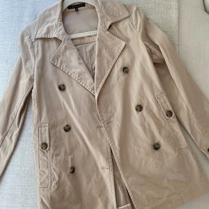 Theory Tan/ Cream Trench Coat